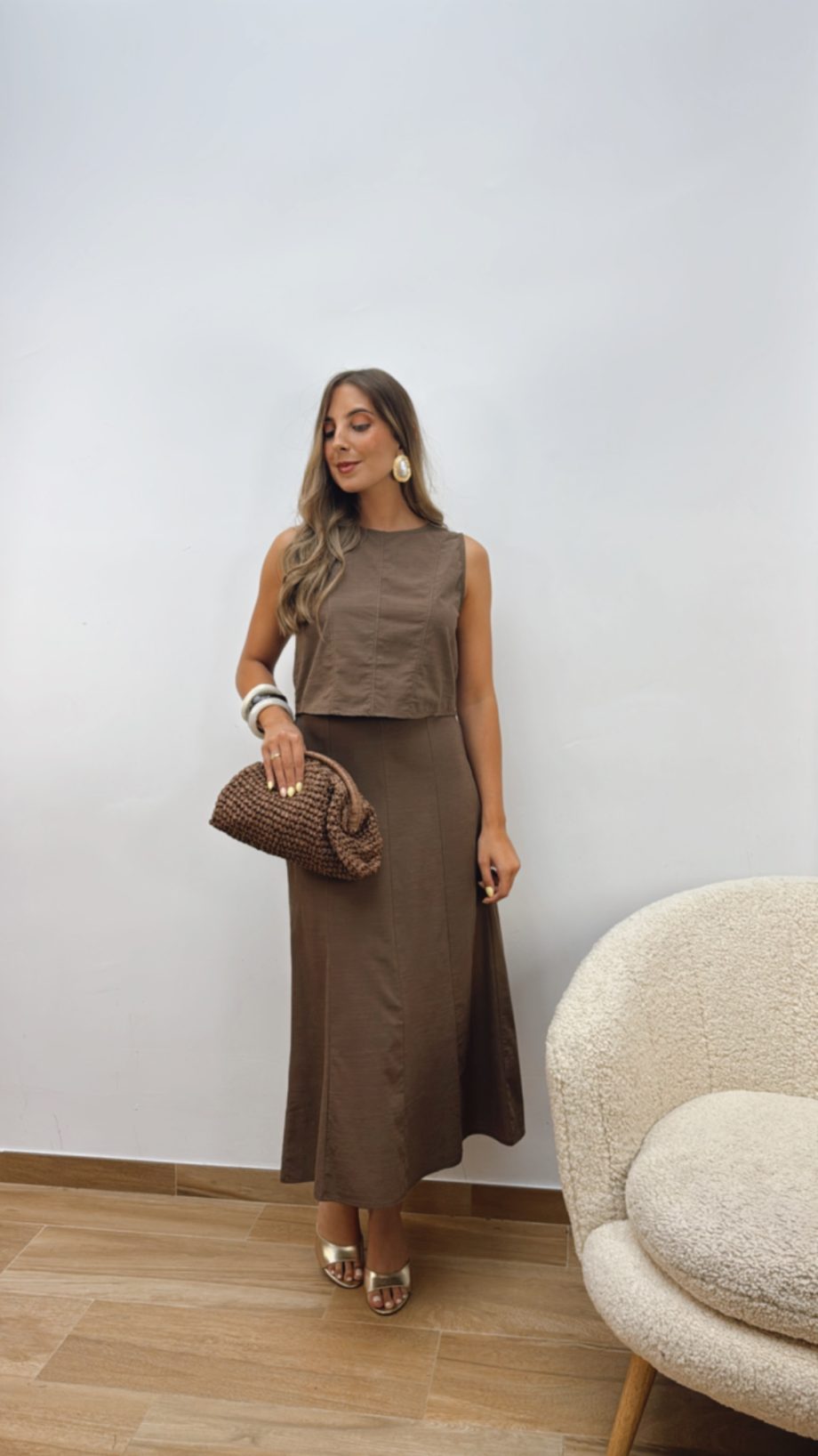 Conjunto Falda Chocolate