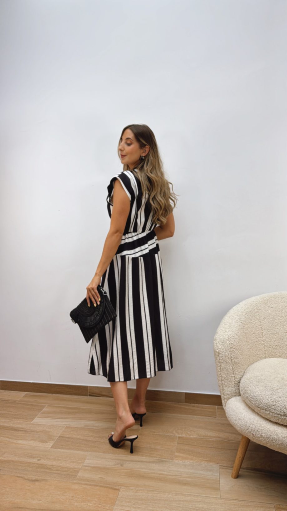 Vestido Victoria Negro & Blanco