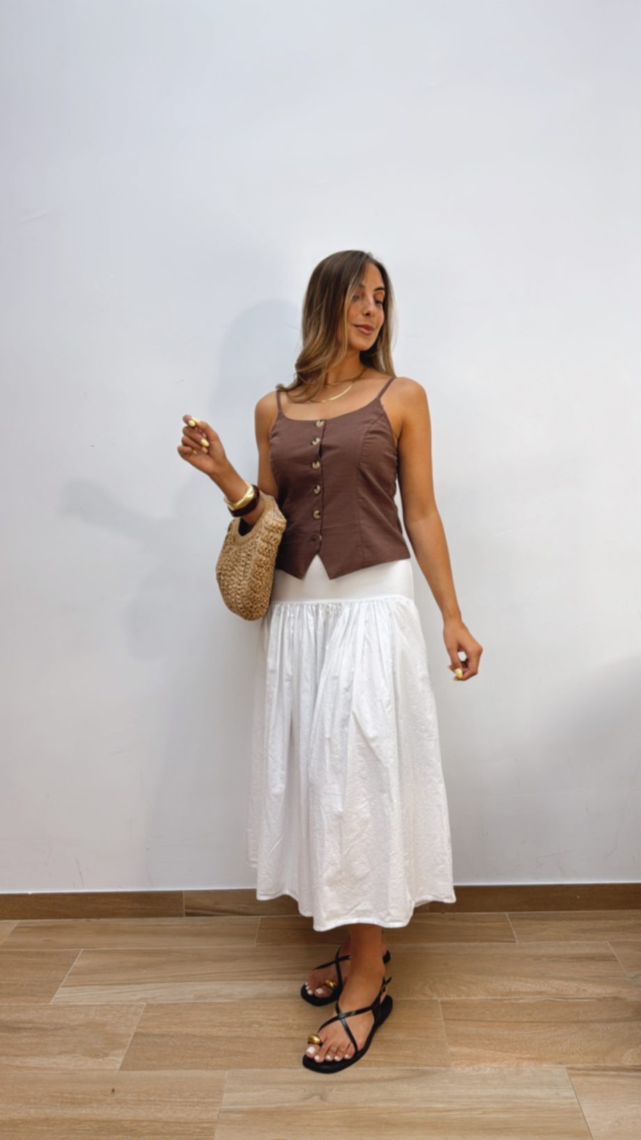 Falda Cassai Blanca
