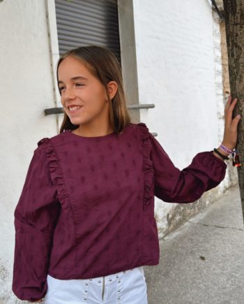 Blusa Burdeos