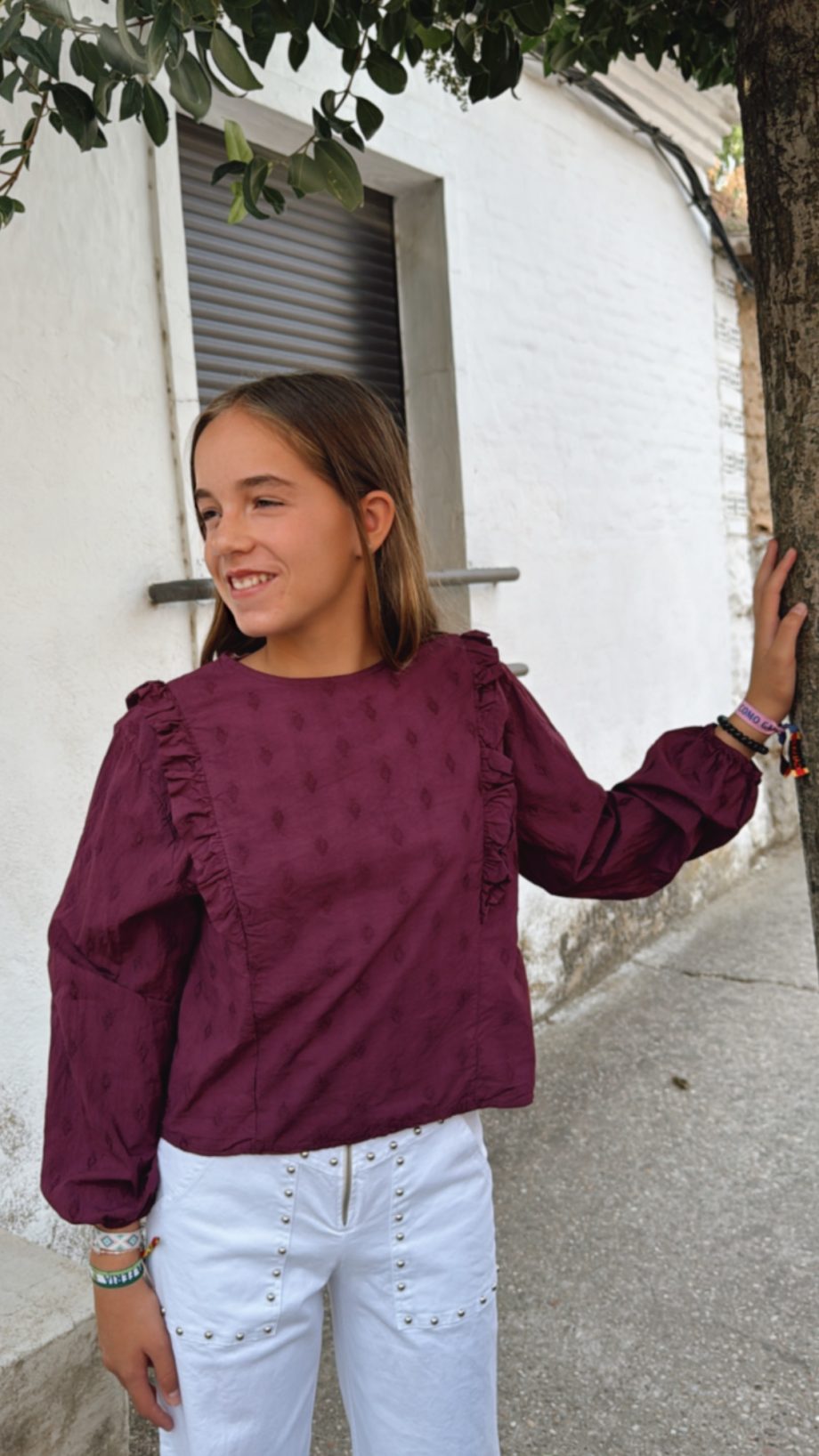 Blusa Burdeos
