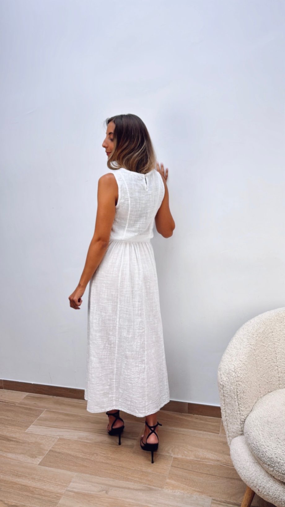Falda Lino Blanca
