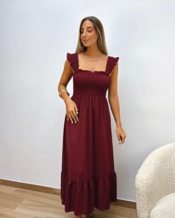 Vestido Burdeos