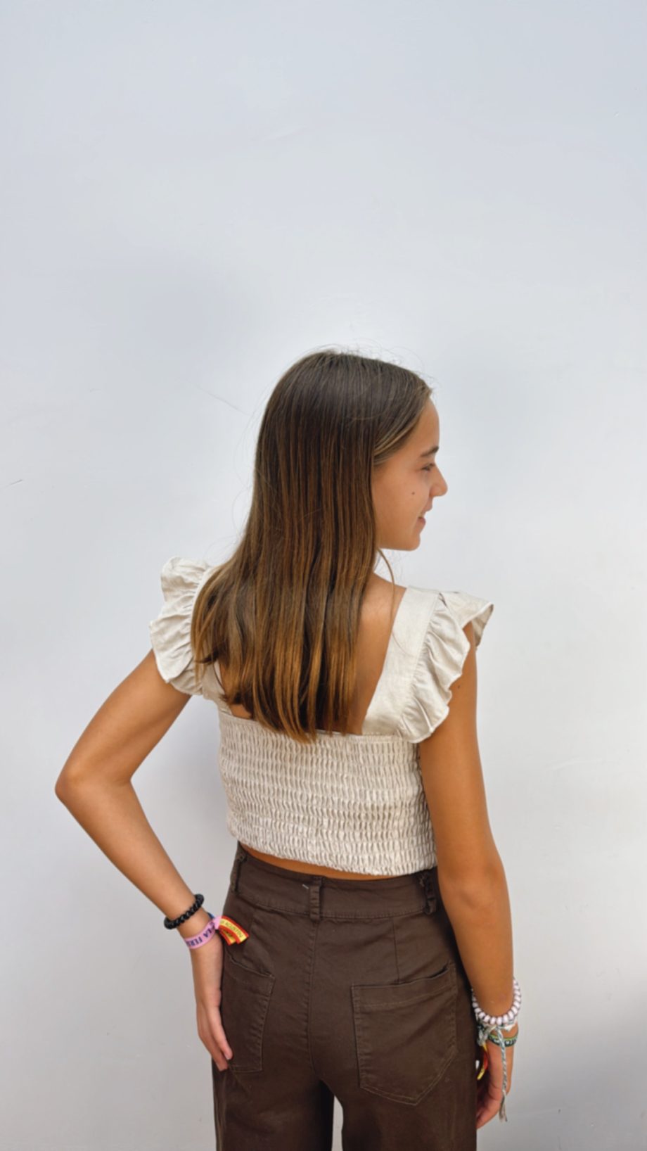 Top Beige Panel Abeja