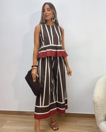 Pantalón Culotte Rayas