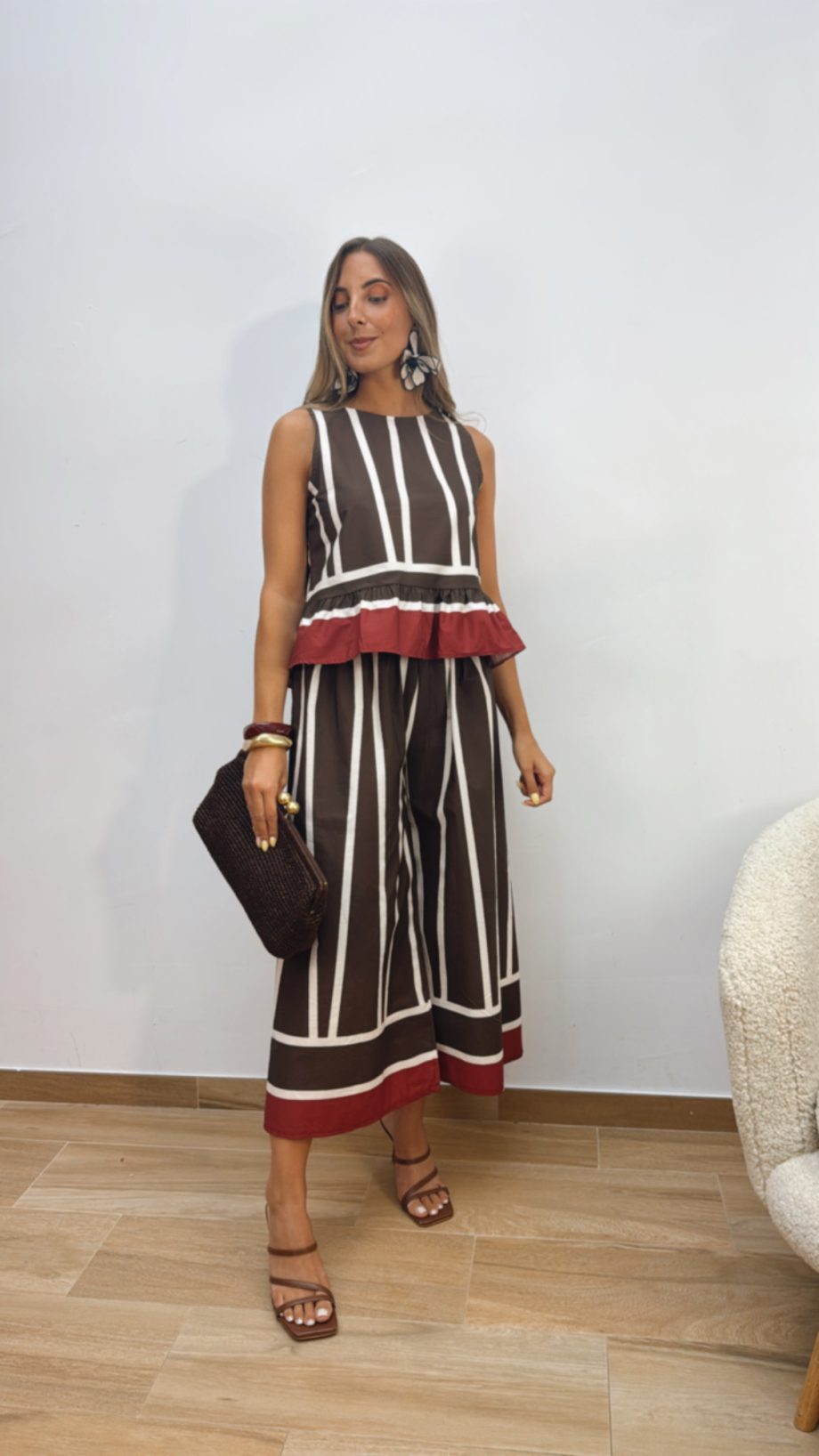 Pantalón Culotte Rayas