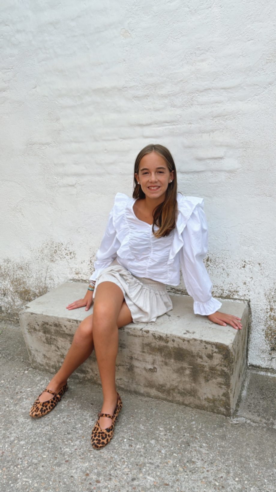 Blusa Blanca Volante