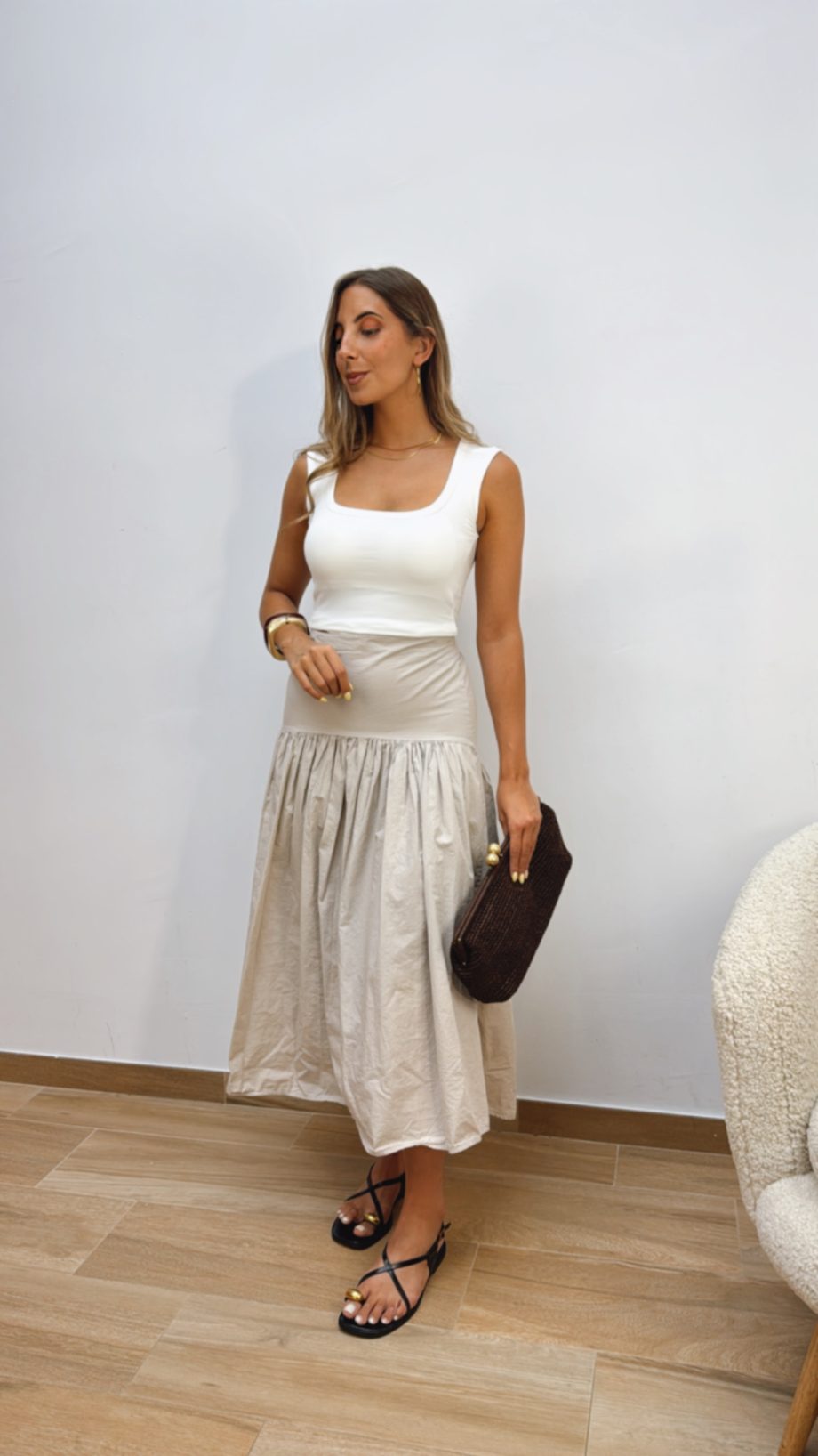 Falda Cassai Beige