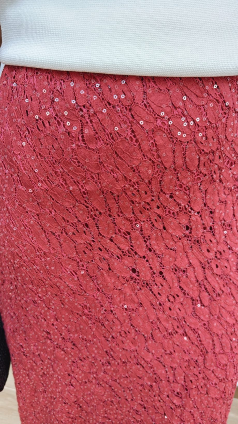 Falda Terracota Lentejuelas