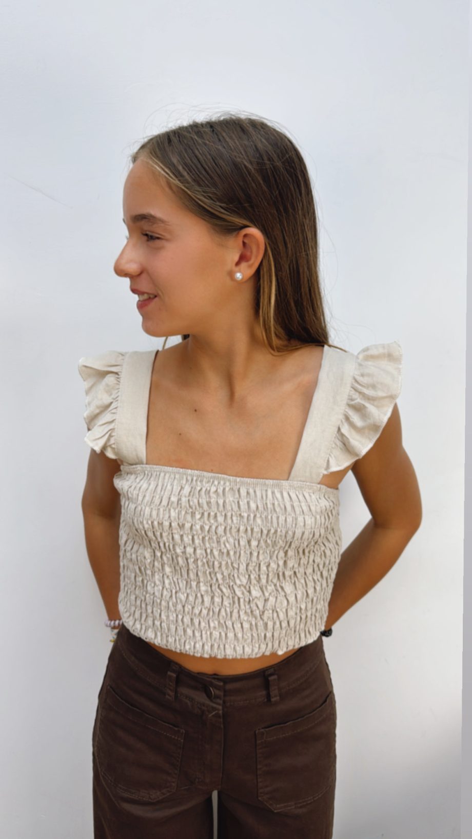 Top Beige Panel Abeja