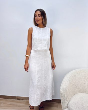 Falda Lino Blanca