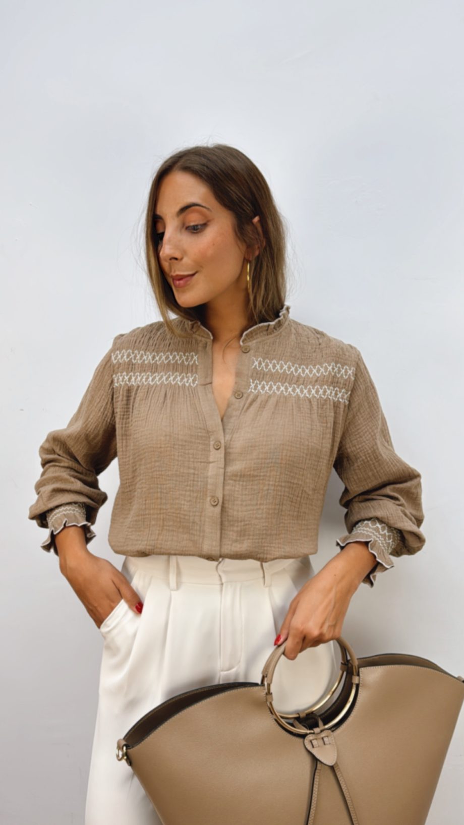 Blusa Margot Camel