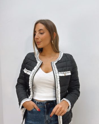 Chaqueta Acolchada Negra