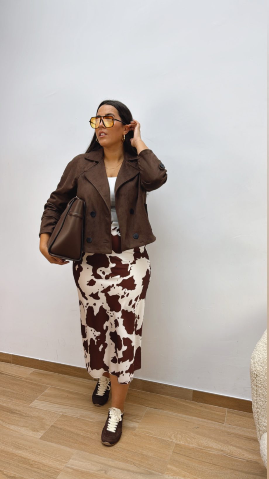 Falda Vaca Marrón