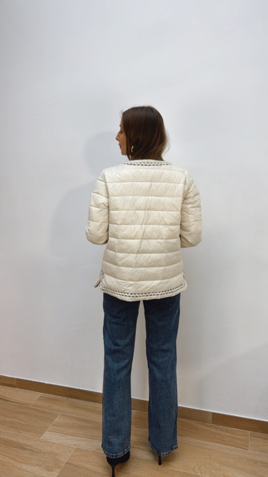 Chaqueta Acolchada Beige