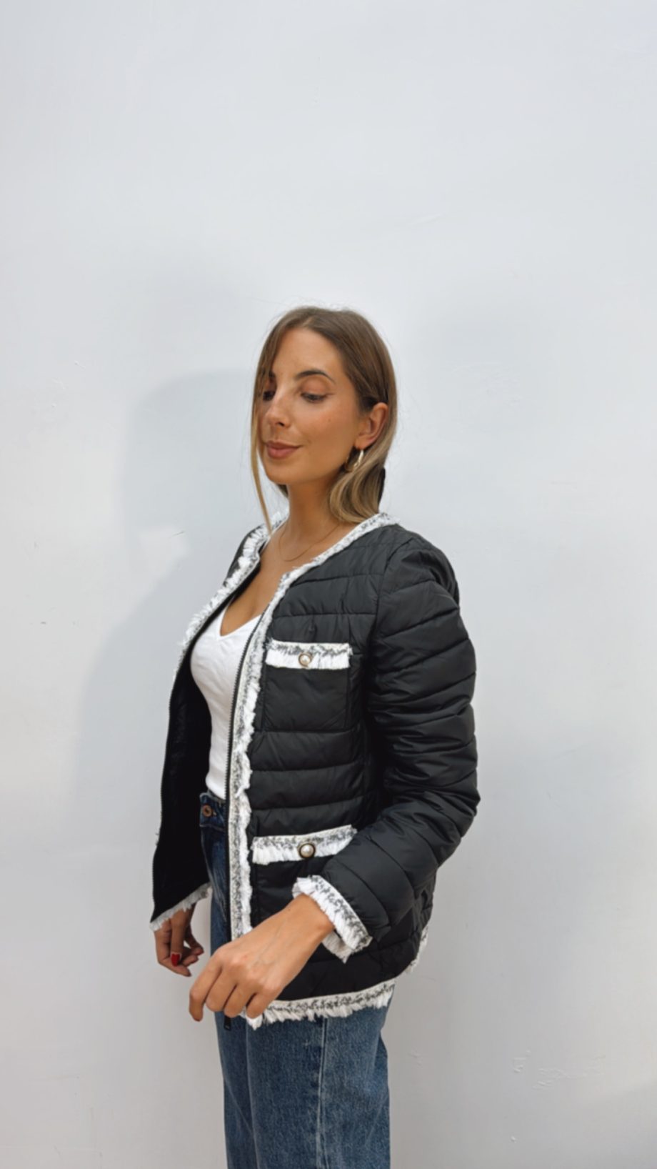 Chaqueta Acolchada Negra