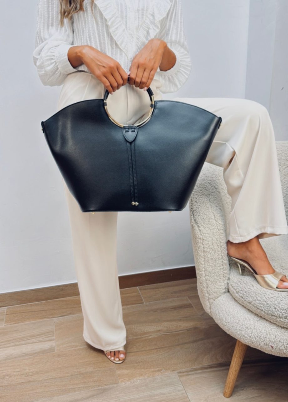 Maxi Bolso Piel Negro