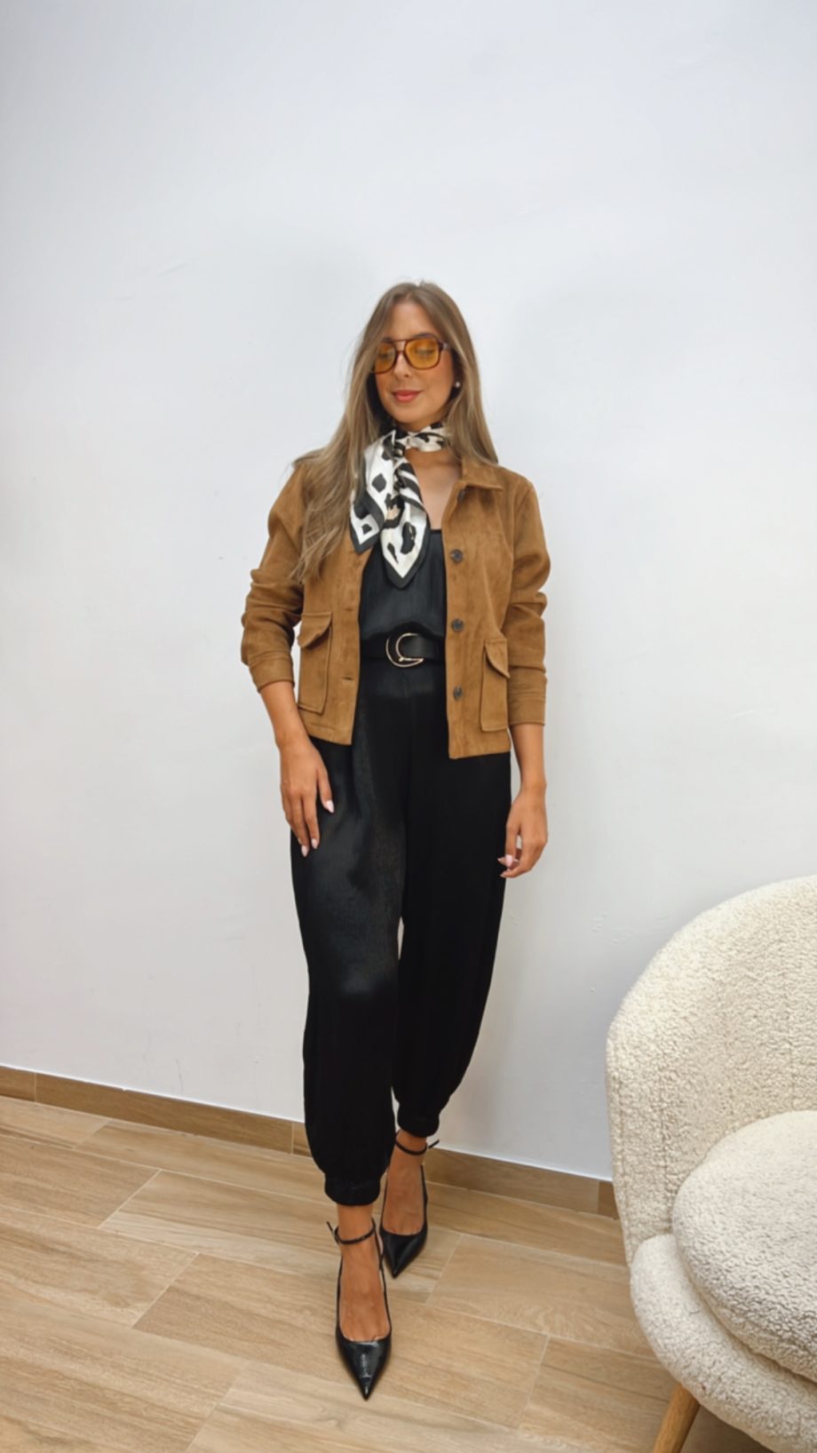 Chaqueta Ante Corta