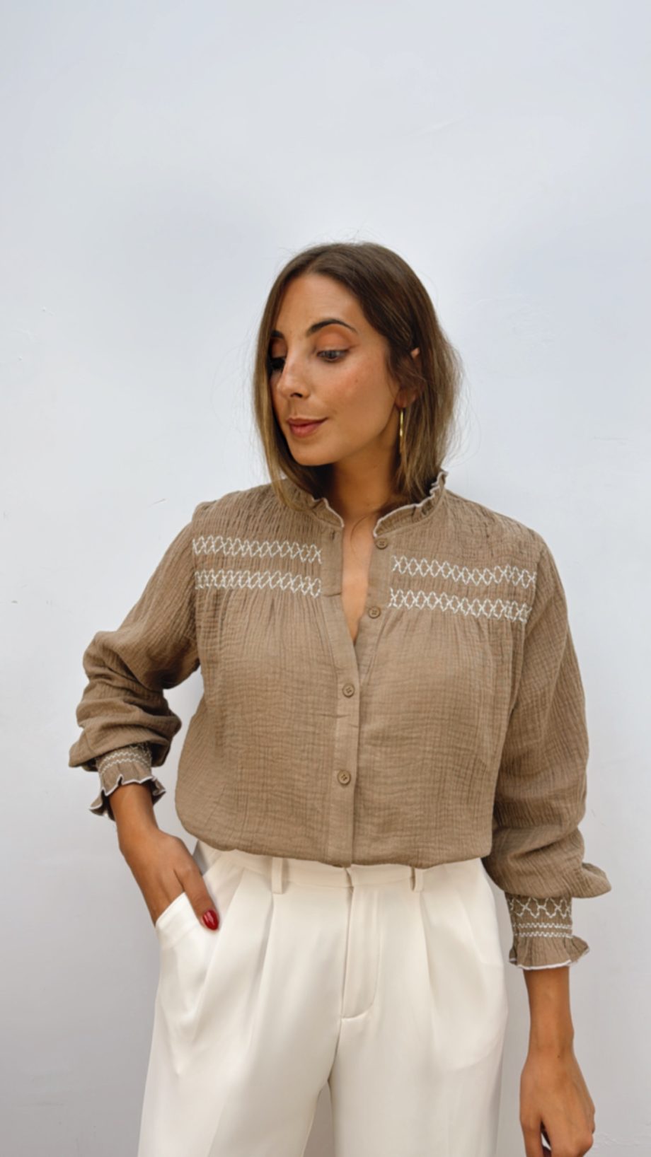 Blusa Margot Camel
