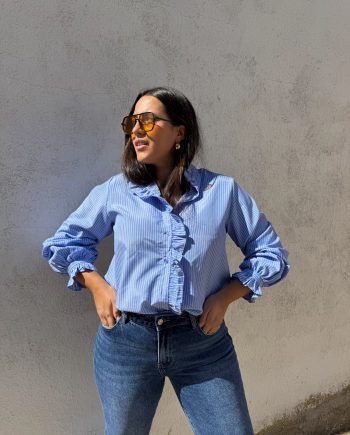 Camisa Rayas Azul