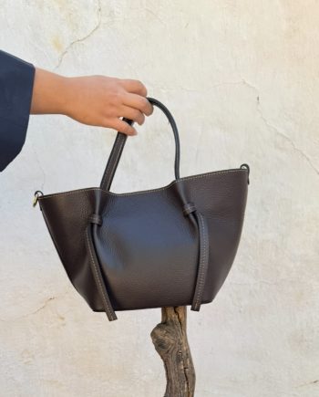 Bolso Piel Chocolate