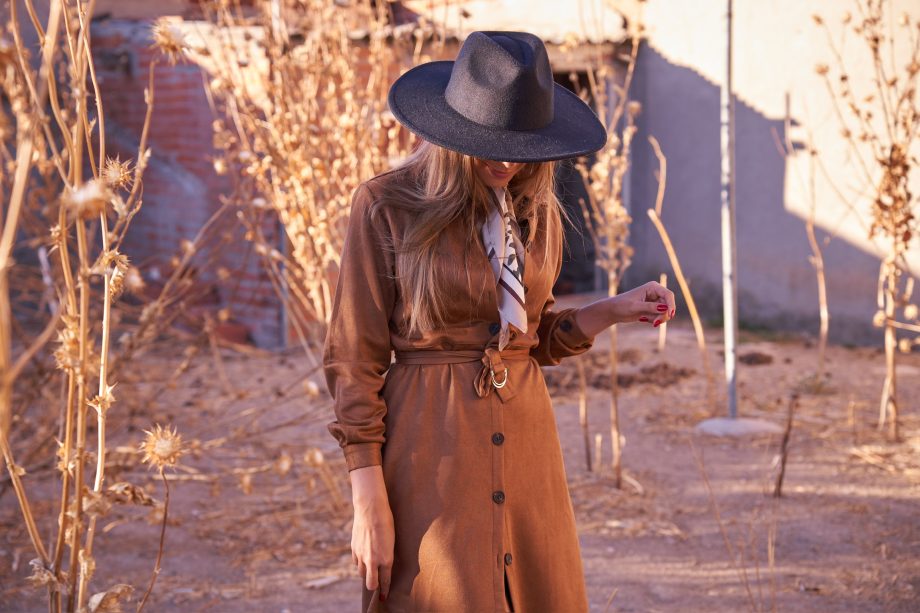 Vestido Ante Camel