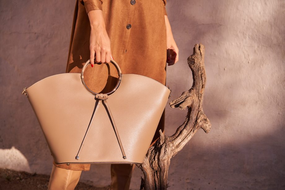Maxi Bolso Piel Topo