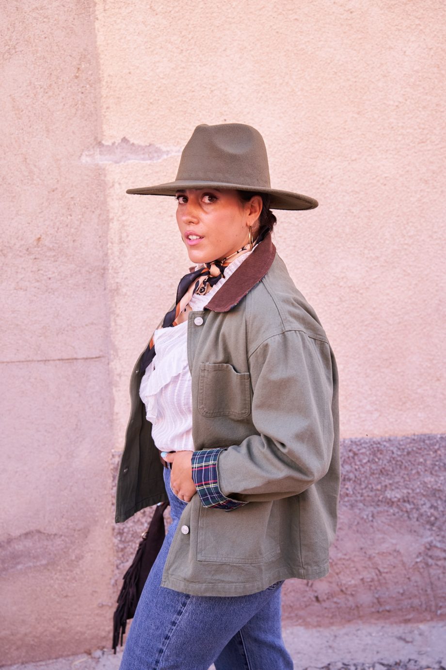 Parka Caqui Combinada