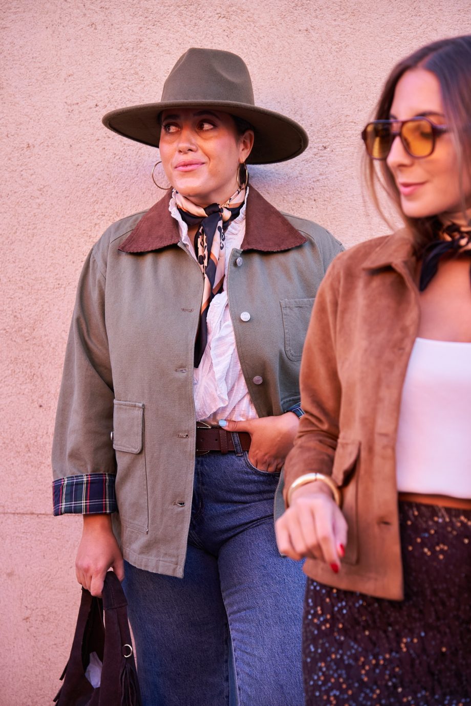 Parka Caqui Combinada