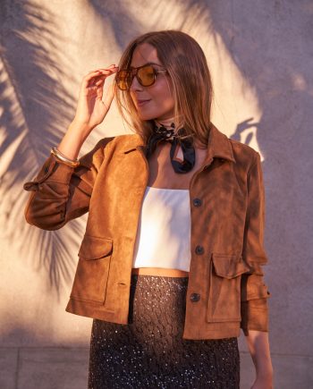 Chaqueta Ante Corta