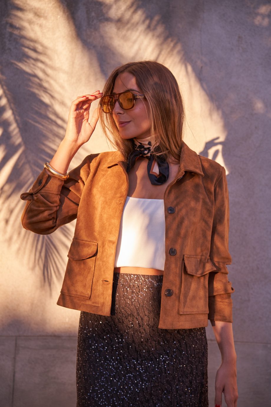 Chaqueta Ante Corta