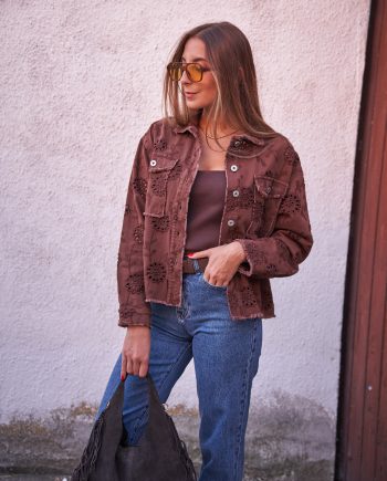 Sobrecamisa Perforada Chocolate
