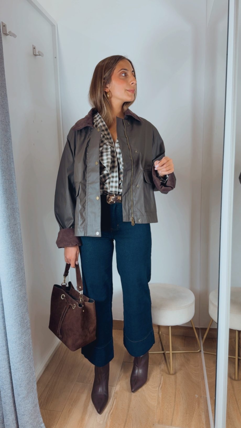 Chaqueta Encerada Caqui