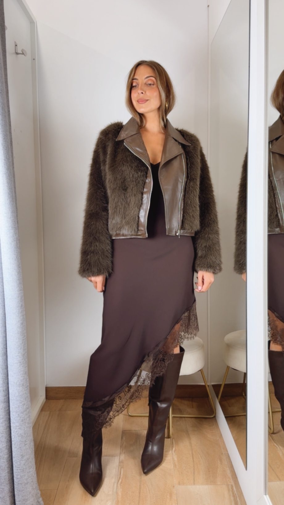 Vestido Lencero Chocolate