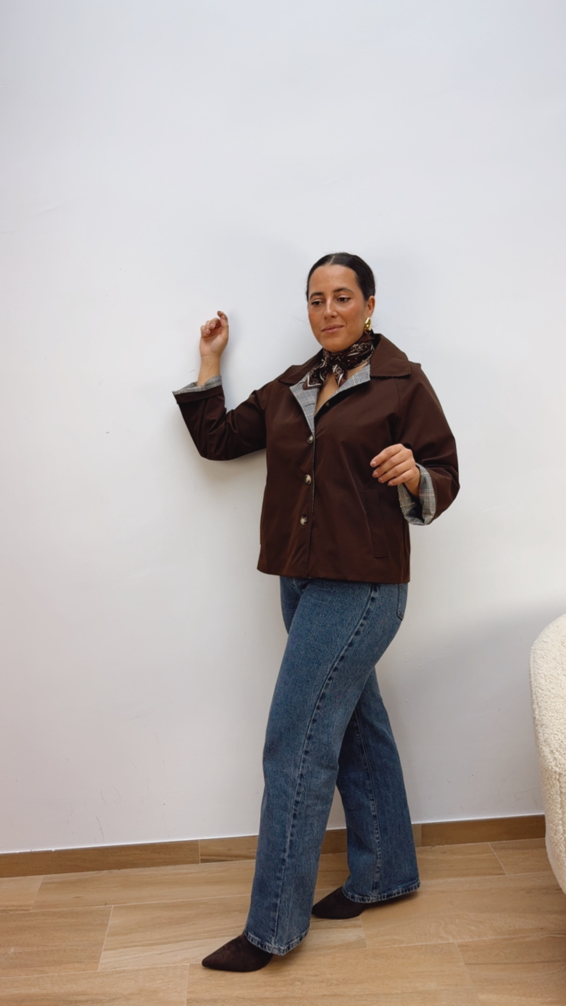 Chaqueta Corta Chocolate