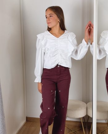 Pantalón Burdeos Anillas