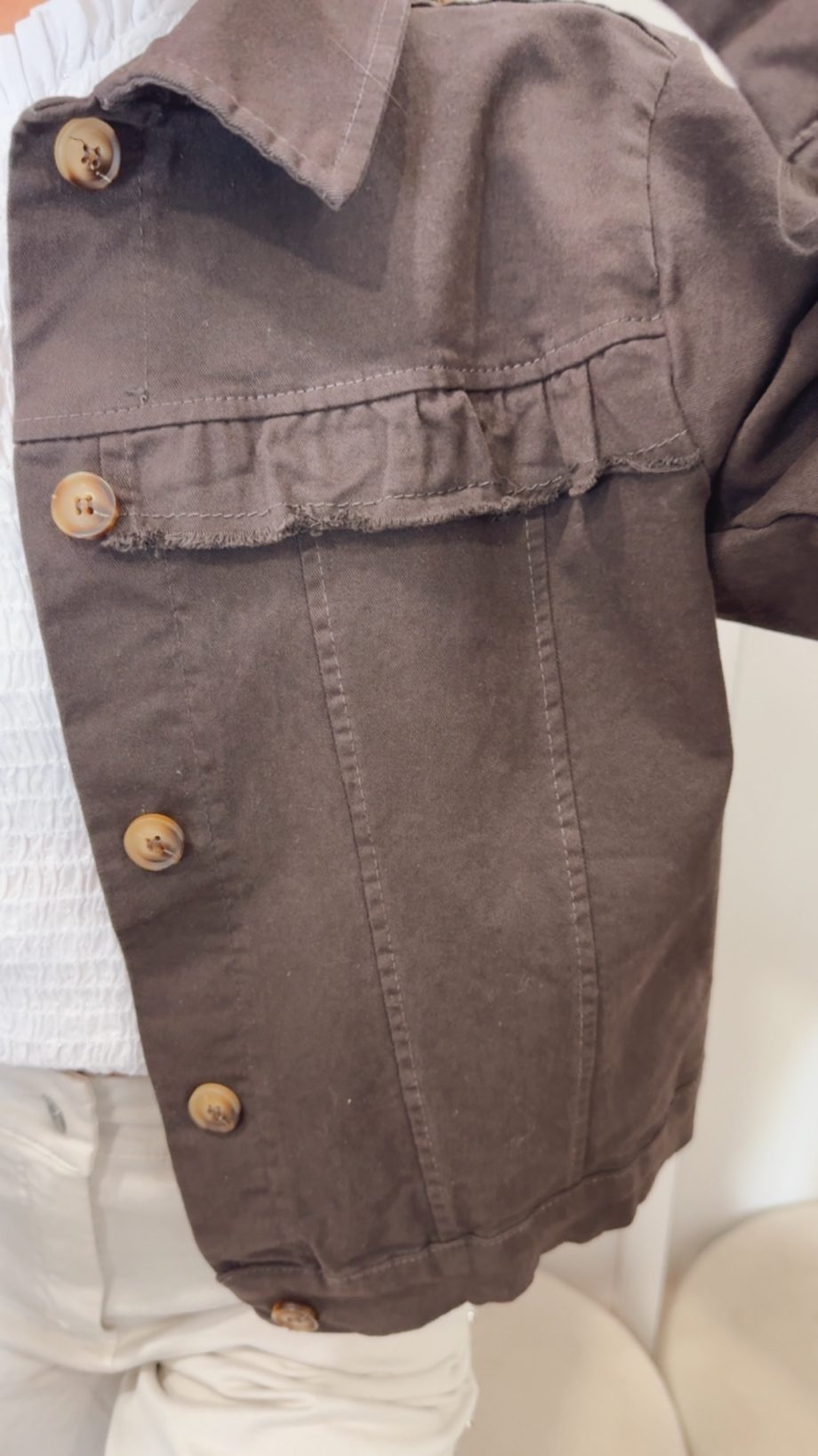 Chaqueta Volante Chocolate