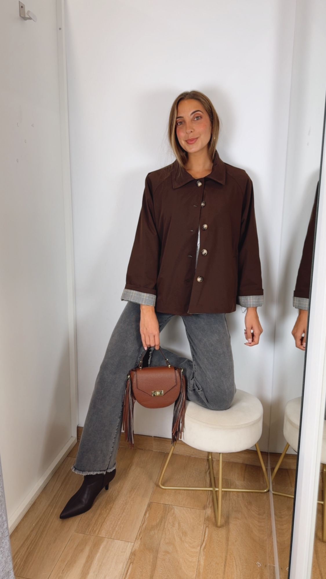 Chaqueta Corta Chocolate