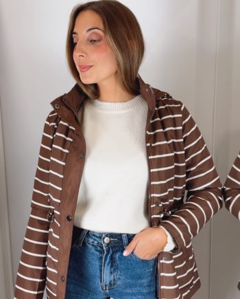 Parka Rayas Chocolate