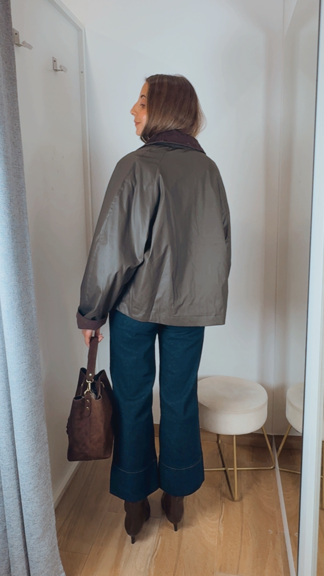 Chaqueta Encerada Caqui