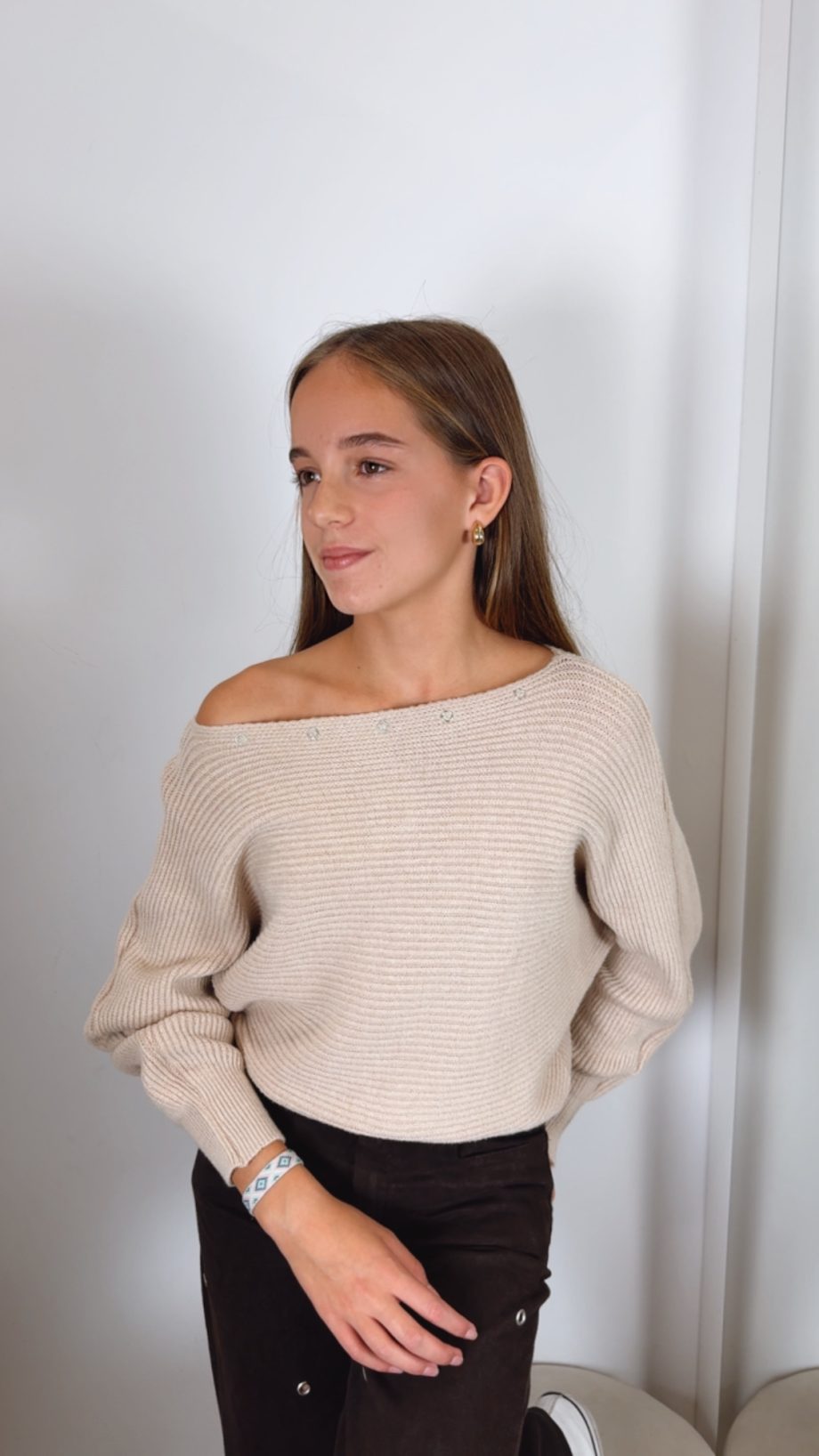 Jersey Anillas Beige