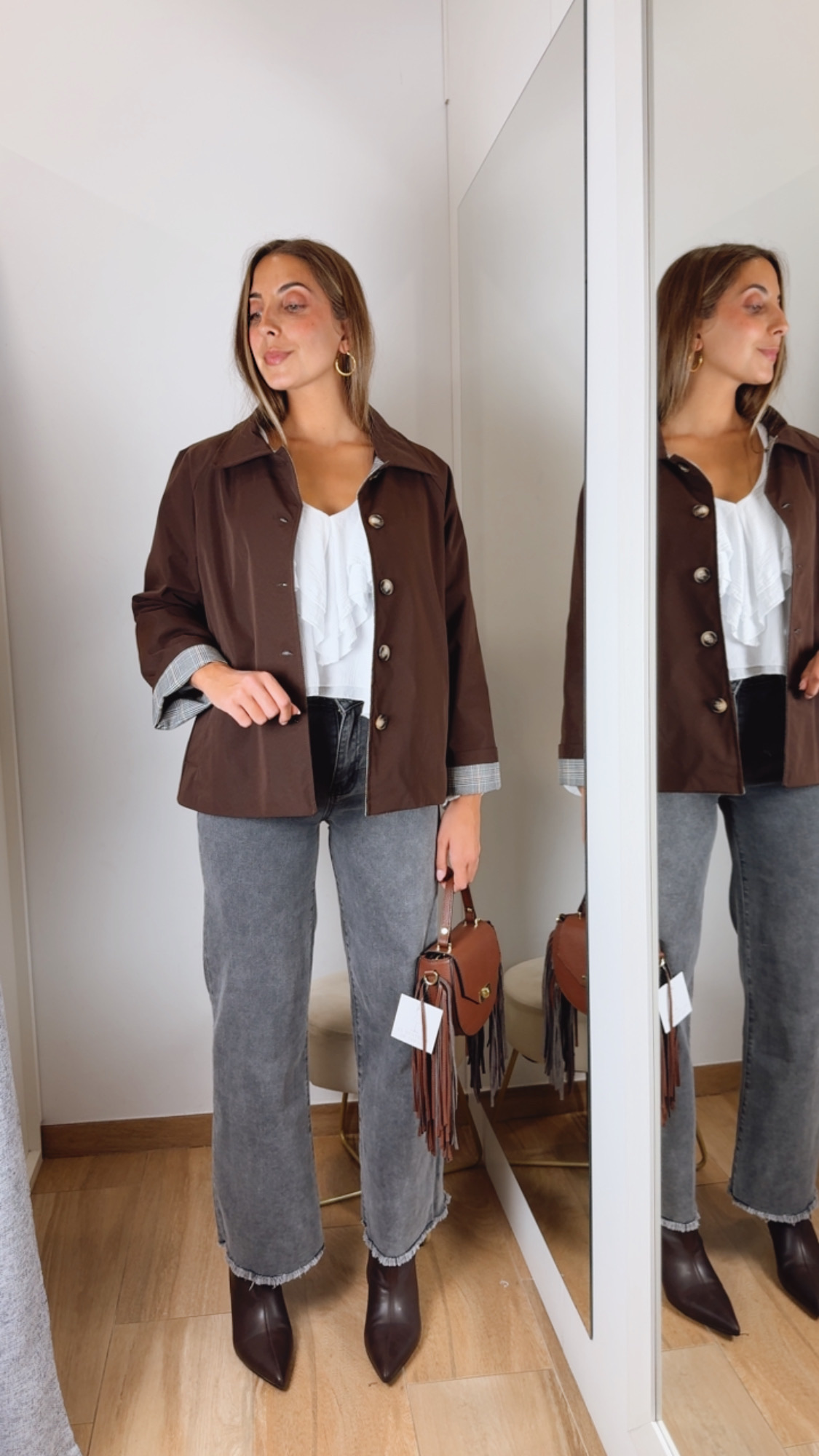 Chaqueta Corta Chocolate