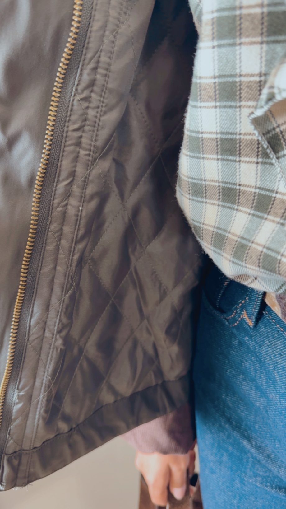 Chaqueta Encerada Caqui
