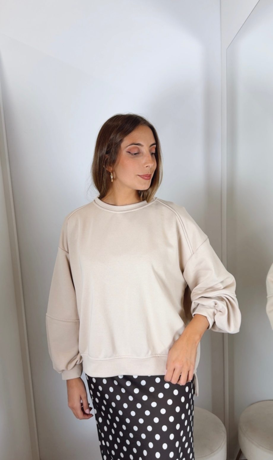 Sudadera Beige