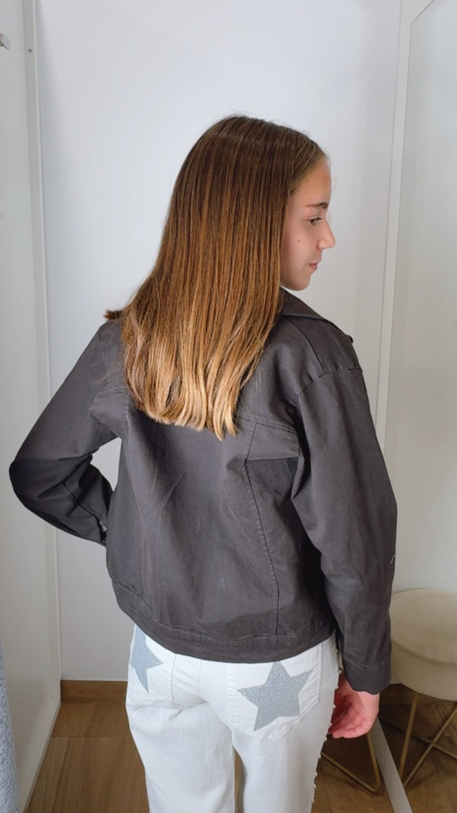 Chaqueta Volante Chocolate