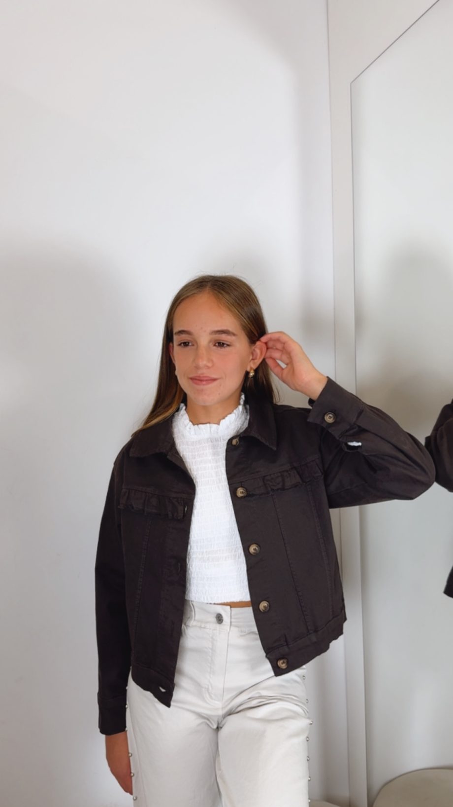 Chaqueta Volante Chocolate