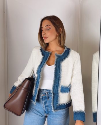 Chaqueta Combinada Denim