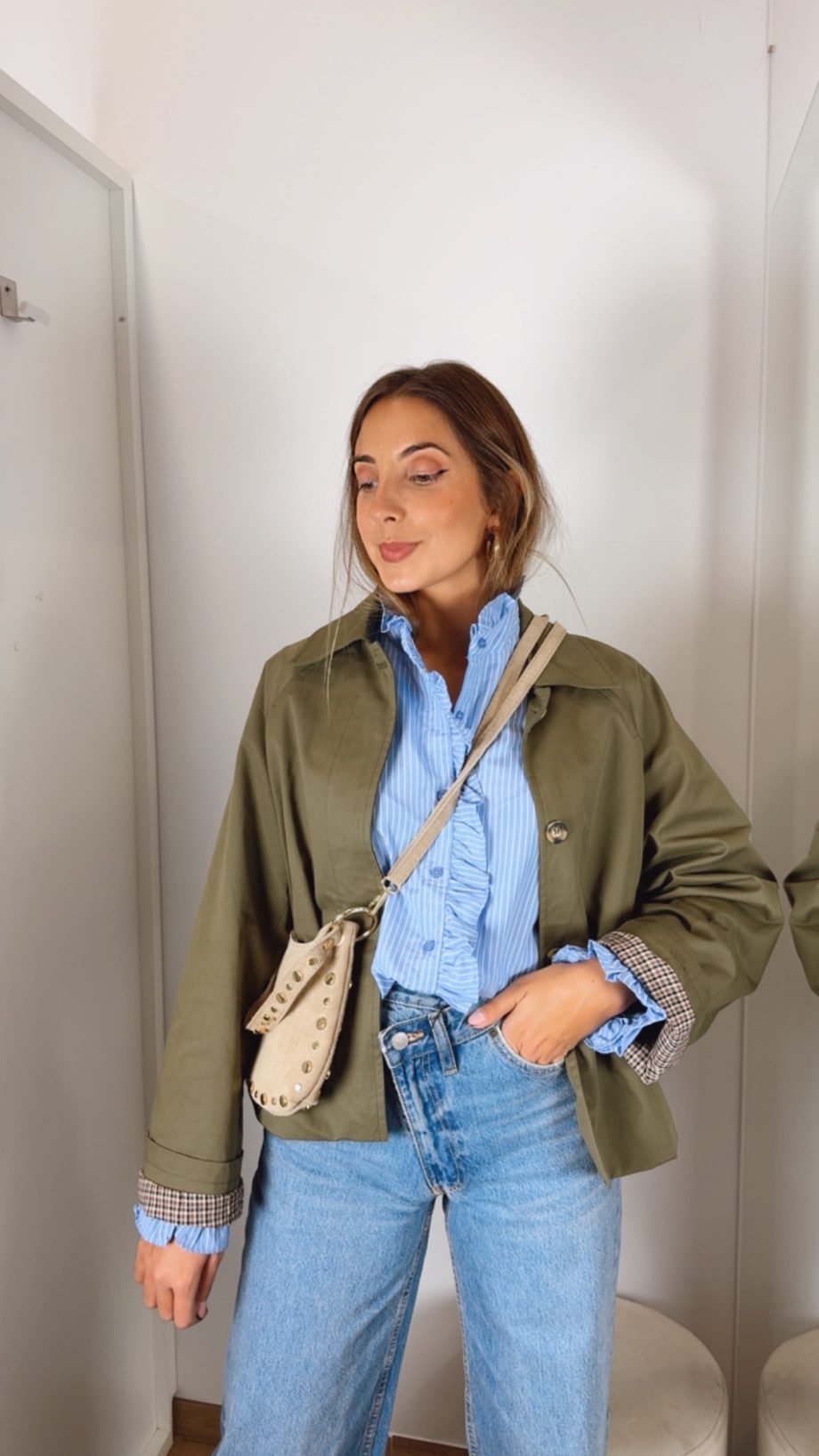 Gabardina Corta Khaki