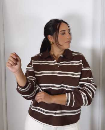 Polo Rayas Chocolate