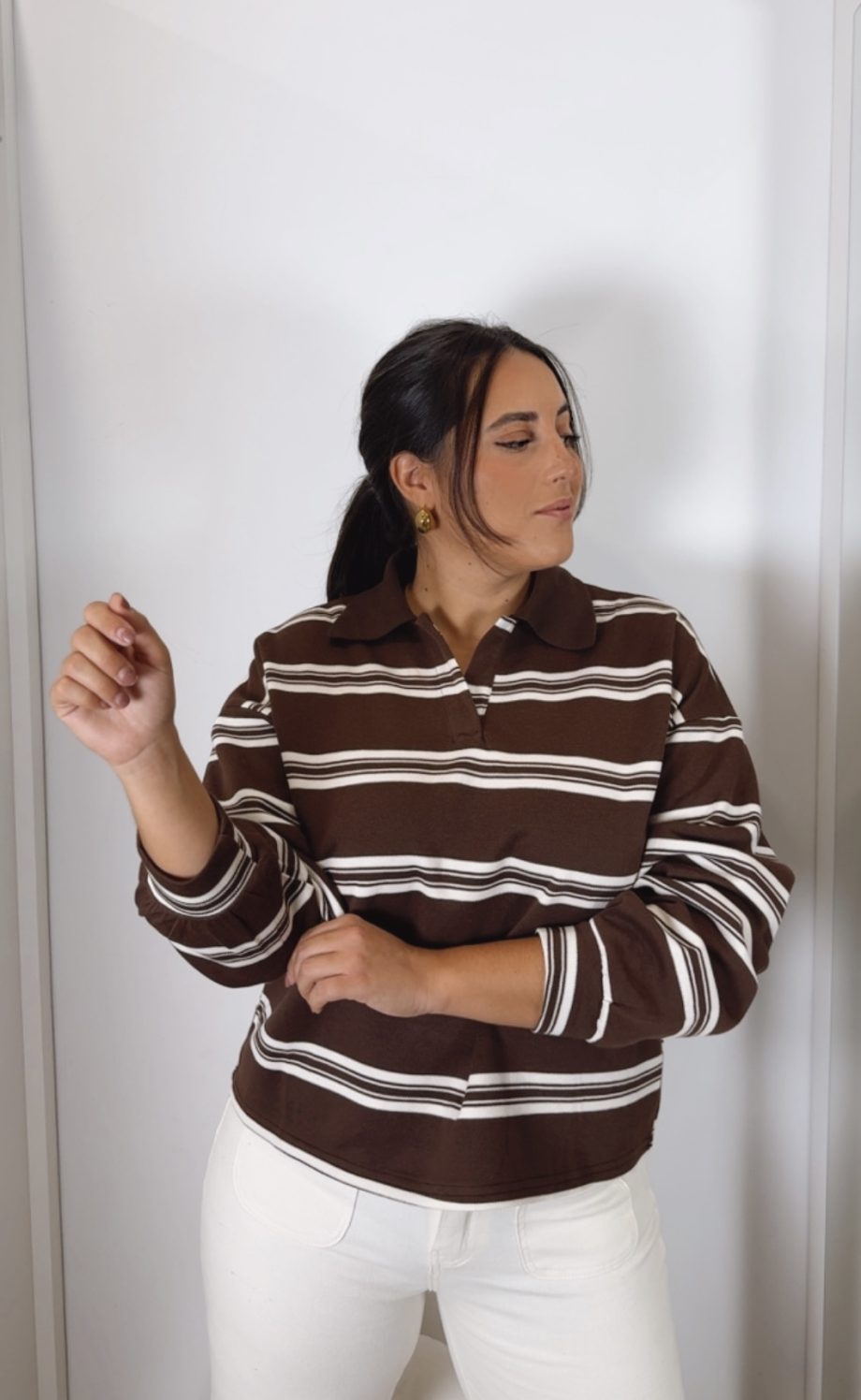Polo Rayas Chocolate